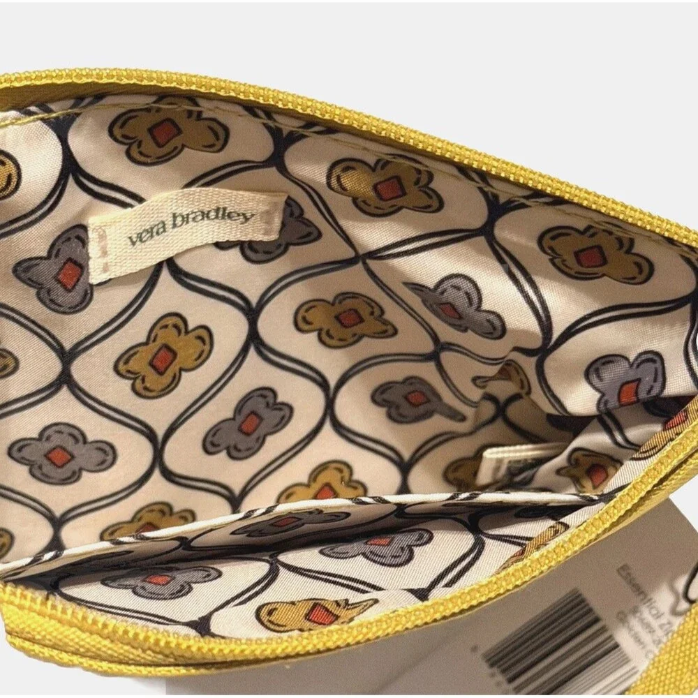 Vera Bradley Zip Wristlet Golden Olive Essentials Pouch Wallet NWT - Picture 6 of 8